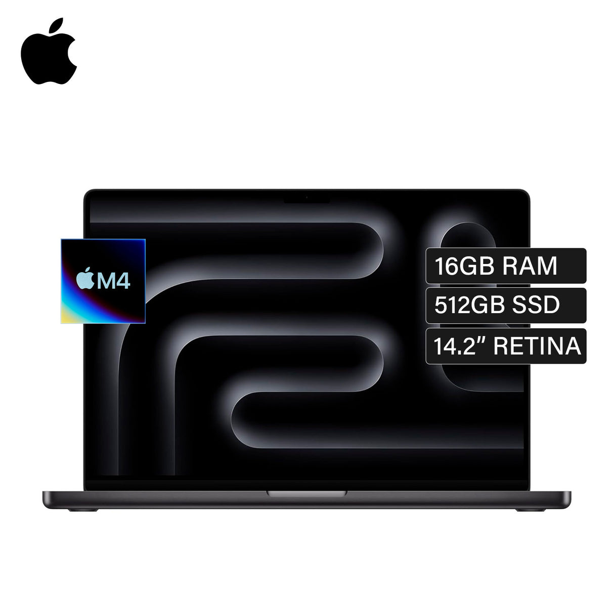 MacBook Pro 14 Chip M4 Ram 16GB Disco 512GB SSD 14.2" Retina Teclado Ingles Space Black
