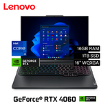 Laptop Lenovo Legion Pro 5 16IRX9 Intel Core i9 14900HX Ram 16GB Disco 1TB Video Nvidia RTX 4060 8GB 16" WQXGA Windows 11 pro