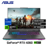 Laptop Asus ROG Strix G16 (2024) G614JVR-ES94 Intel Core i9 14900HX Ram 16GB Disco 1TB SSD Video NVIDIA RTX 4060 8GB 16" WQXGA Windows 11 (90NR0II5-M00080)