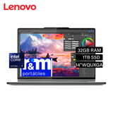 Laptop Lenovo Yoga 9 2 en 1 14IMH9 Intel Core Ultra 7 155H RAM 32GB Disco 1TB SSD 14" OLED 4K WQUXGA Windows 11 Open Box