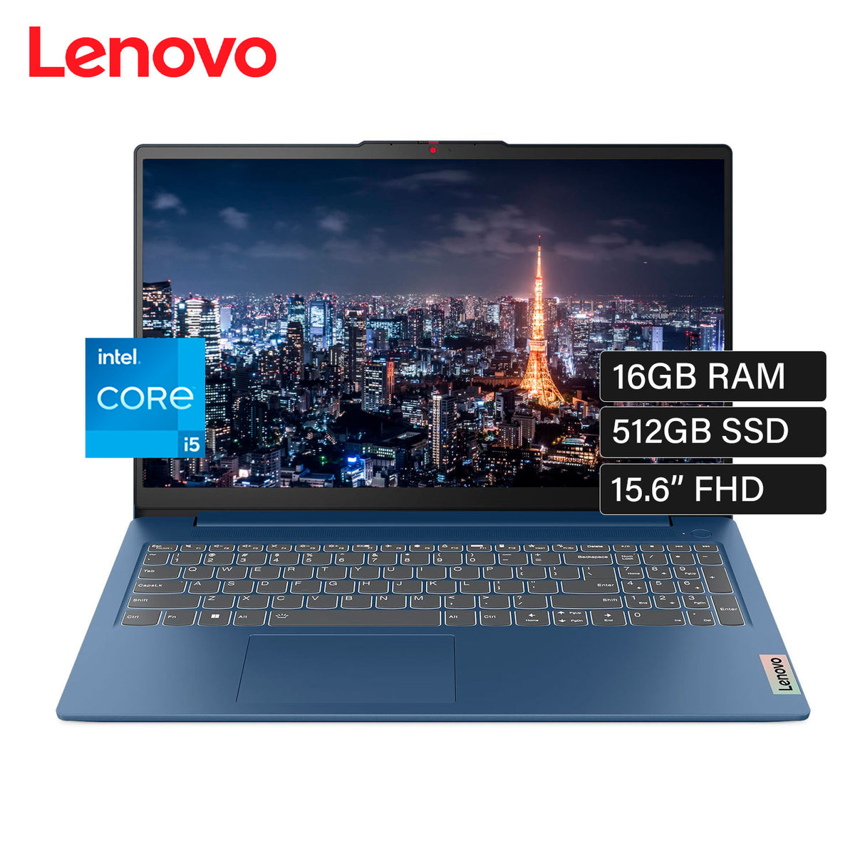 Lenovo IdeaPad Slim 3 15IRH8 Intel Core i5 13420H Ram 16 GB Disco 512 GB SSD 15.6″ FHD FreeDOS (83EM00G7LM)