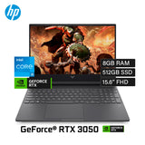 Laptop HP Victus 15-FA2013DX Intel Core i5 13420H Ram 8GB Disco 512GB Video Nvidia RTX 3050 6GB 15.6" FHD Windows 11 (B95WHUA#ABA)