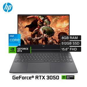 Laptop HP Victus 15-FA2013DX Intel Core i5 13420H Ram 8GB Disco 512GB Video Nvidia RTX 3050 6GB 15.6" FHD Windows 11 (B95WHUA#ABA) OPEN BOX