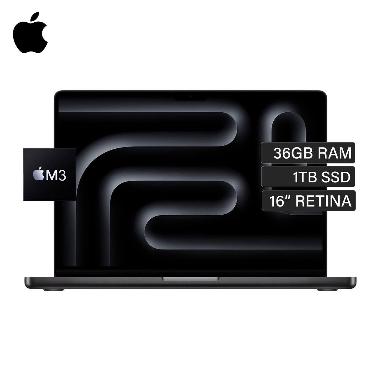 MacBook Pro A2991 CHIP M3 RAM 36GB Disco 1TB SSD 16" Retina Gris Espacial
