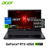 Laptop ACER Nitro V 15 ANV15-51-711U Intel Core i7 13620H RAM 16GB Disco 512GB SSD Video Nvidia RTX 4050 6GB 15.6" FHD Windows 11