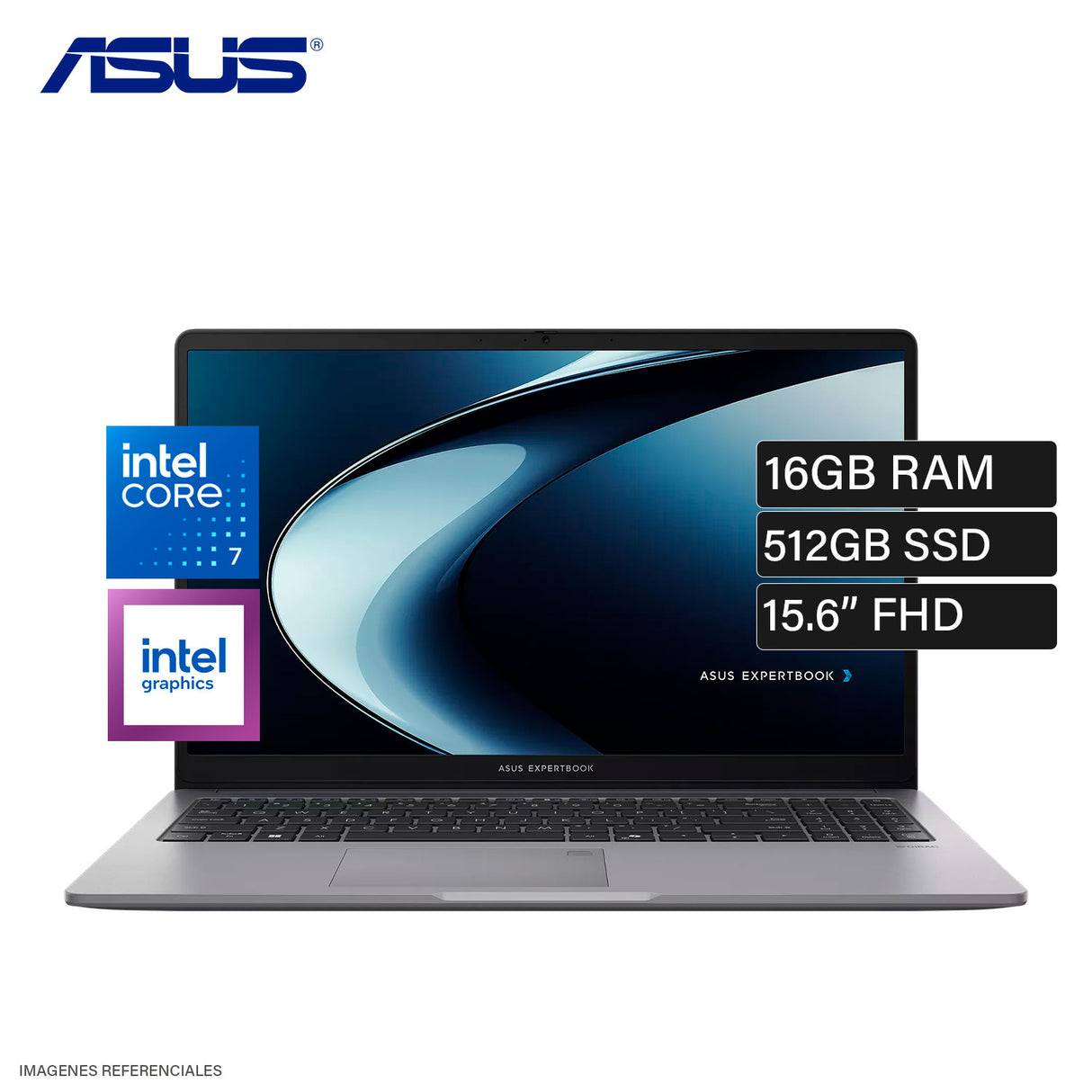 Laptop ASUS ExpertBook P1503CVA-S72120 Intel Core 7 240H Ram 16GB Disco 512GB SSD 15.6″ FHD FreeDOS
