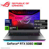 Laptop ASUS ROG Strix G18 G815LM-IS96 Intel Core Ultra 9 275HX Ram 32GB Disco 1TB SSD NVIDIA RTX 5060 8GB 18″ WQXGA Windows 11 (90NRLP1-M000A0)