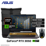 Laptop ASUS TUF Gaming A15 FA506NCQ-HN014 Ryzen 7 16GB 512GB SSD NVIDIA RTX 3050 4GB 15.6″ FHD FreeDOS
