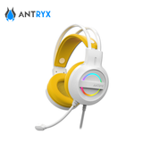 Audífonos C/Micrófono Antryx Iris-W Yellow 7.1 Virtual USB