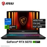 Laptop MSI Katana 15 HX B14WGK-293US Intel Core i7-14650HX, Ram 16 GB, Disco 1 TB SSD, NVIDIA RTX 5070 8 GB, 15.6" QHD, Windows 11 (9S7-1587C1-473)