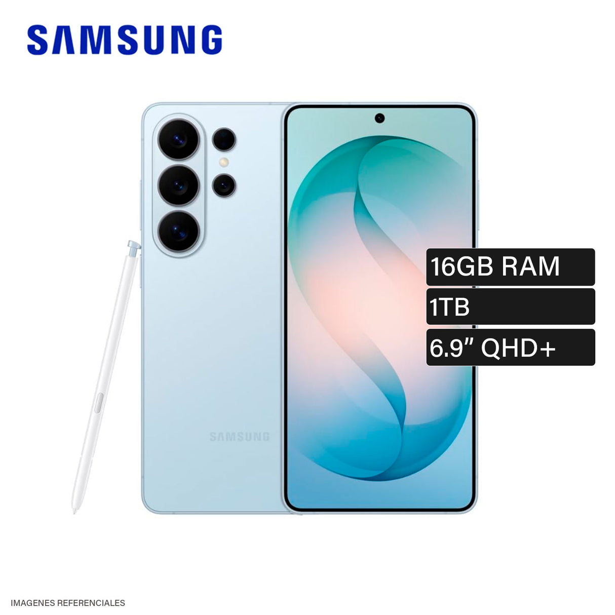 Celular Samsung Galaxy S26 Ultra RAM 16GB Almacenamiento 1TB 6.9" QHD+