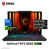 Laptop MSI Cyborg 15 B2RWEKG Intel Core 7 240H Ram 16GB Disco 512GB SSD Video NVIDIA RTX 5050 8GB 15.6" FHD Windows 11