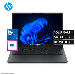Laptop HP 200 G2i Intel Core 3 100U Ram 16GB Disco 512GB SSD 16″ WUXGA FreeDOS (D61LXAT)