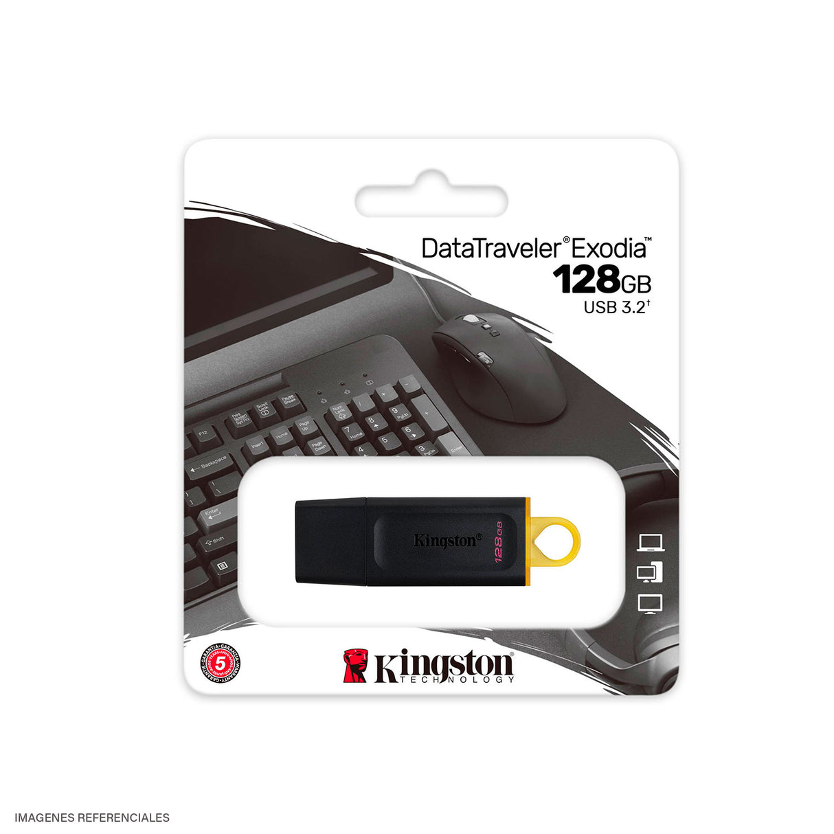 Memoria USB Kingston DataTraveler Exodia 128GB USB 3.2 Gen 1