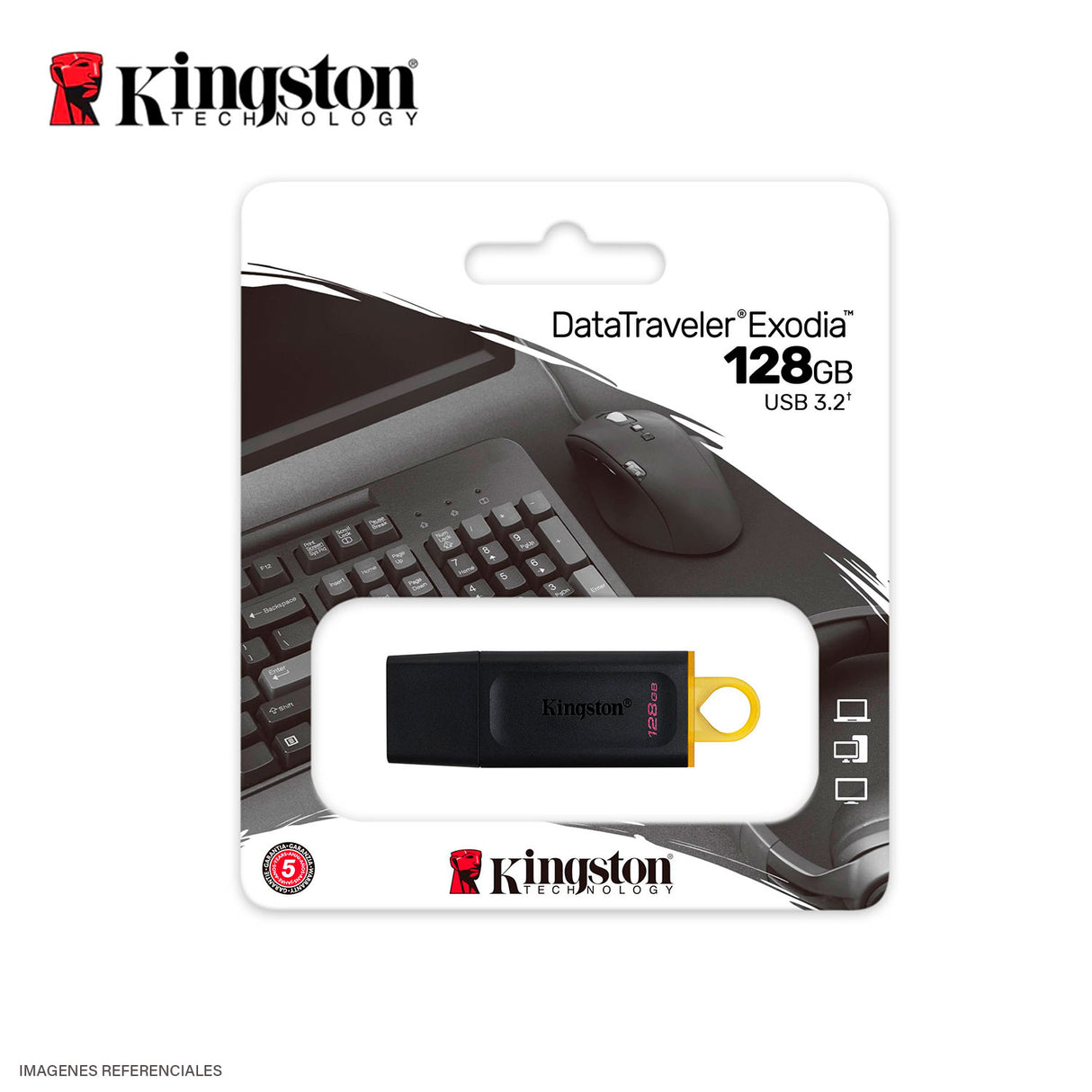 Memoria USB Kingston DataTraveler Exodia 128GB USB 3.2 Gen 1
