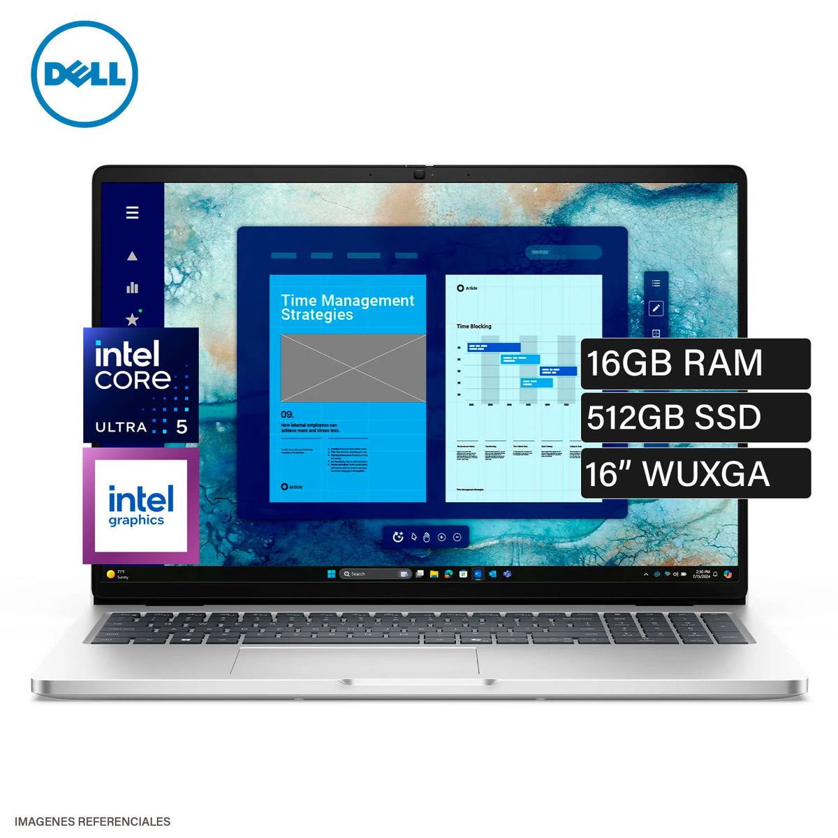 Laptop Dell Pro 16 PC16250 Intel Core Ultra 5 235U 16GB RAM 512GB SSD ...