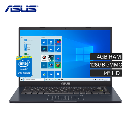 Laptop Asus E410MA-202 Intel Celeron N4020 RAM 4GB Disco 128GB eMMC 14″ HD Windows 11