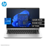 Laptop HP EliteBook 640 G10 Intel Core i7-1355U RAM 32GB Disco 512GB SSD 14" FHD Windows 11 Pro (A05H8LS#ABM)