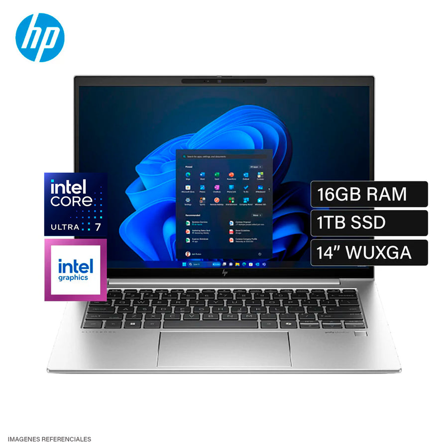 Laptop HP EliteBook 840 G11 Intel Core Ultra 7 155U Ram 16GB Disco 1TB SSD 14" WUXGA W11 Pro (A1UP3LT#ABM)
