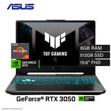 Laptop Asus TUF Gaming FA506NCG-HN334 AMD Ryzen 7 8845HS Ram 8GB Disco 512GB SSD NVIDIA RTX 3050 4GB 15.6″ FHD Windows 11 (90NR0JF7-M00SP0)