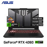 Laptop Asus TUF A16 FA607PV-AS93 Ryzen 9 7940HX RAM 16GB Disco 512GB SSD Video RTX 4060 8GB 16" WUXGA Windows 11