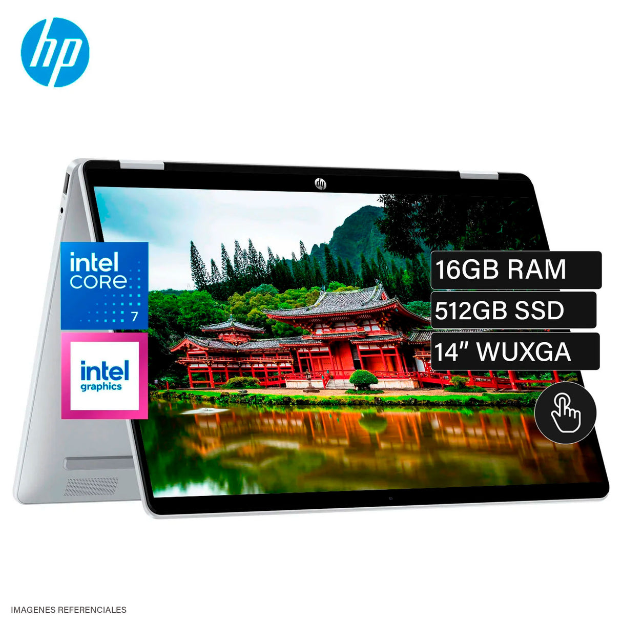 Laptop HP OmniBook 5 Flip x360 14-FP0023DX Intel Core 7 150U Ram 16GB Disco 512GB SSD 14" WUXGA Tactil Windows 11 (B86Q7UA#ABA)