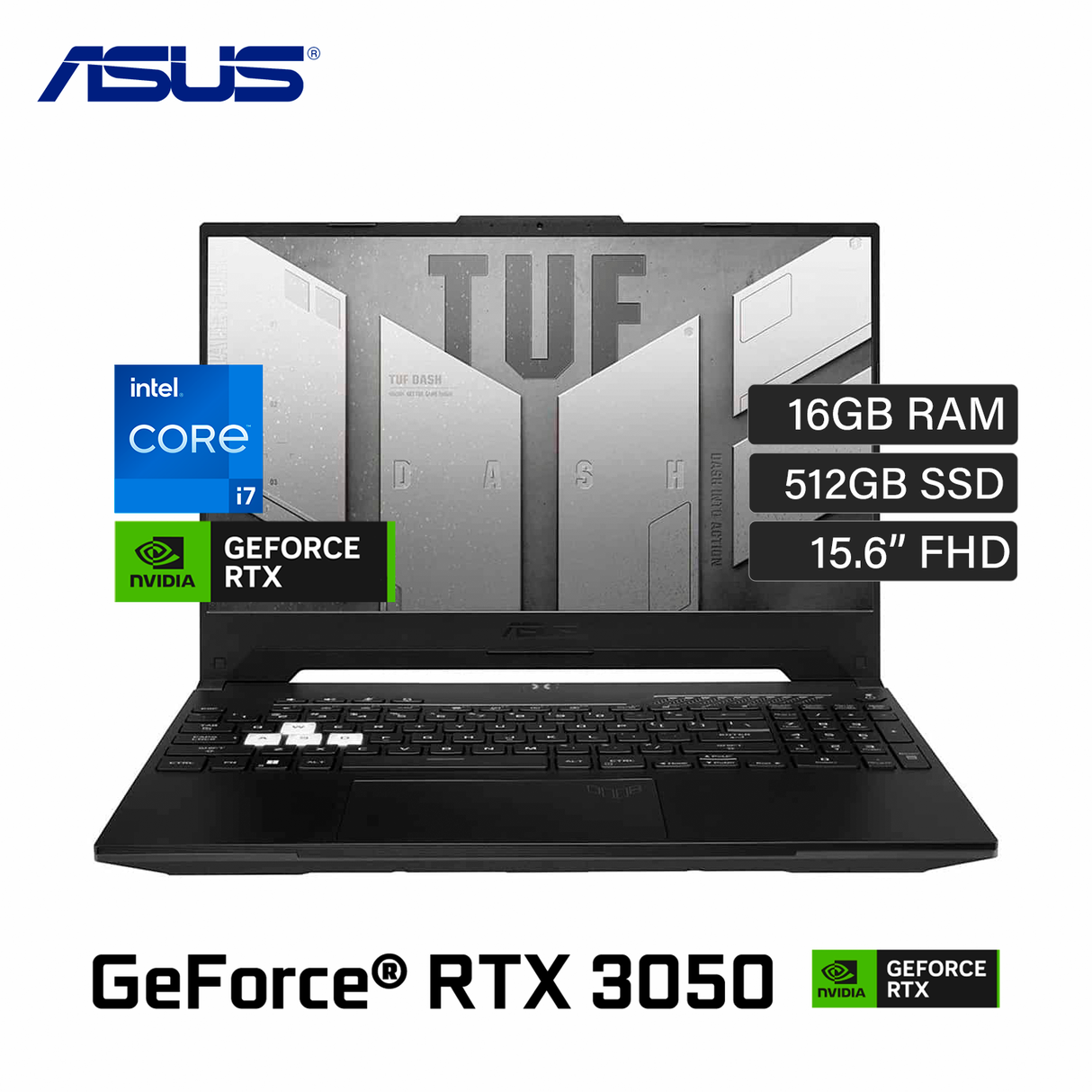 Laptop Asus TUF FX517ZC-HN002W Intel Core i7 12650H RAM 16GB Disco 512GB SSD Video Nvidia RTX 3050 4GB 15.6" FHD Windows 11