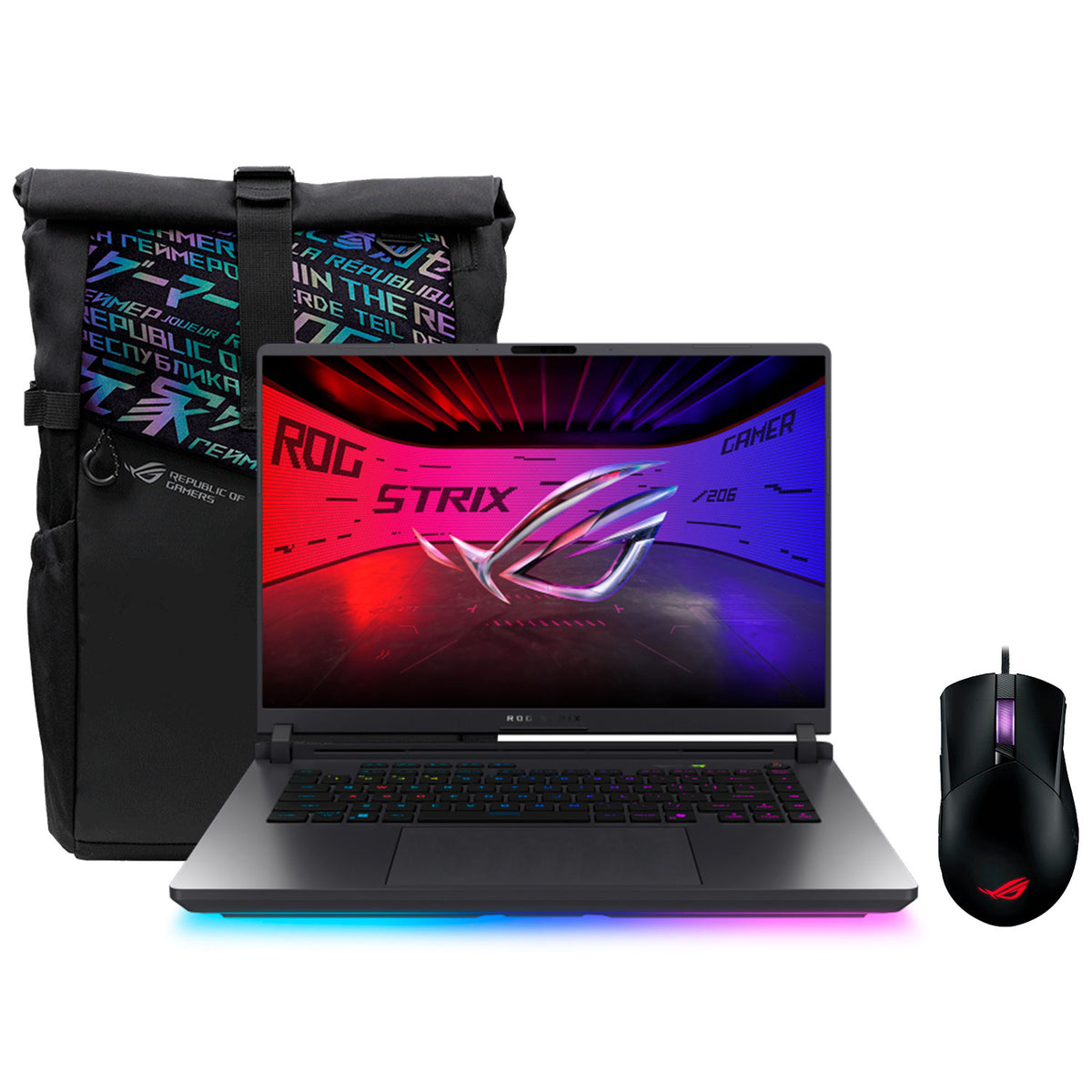 Laptop ASUS ROG Strix G16 G615LP-TS206W Intel Core Ultra 9 290HX Plus Ram 16GB Disco 1TB SSD NVIDIA RTX 5070 8GB 16" WQXGA Windows 11 (90NR0LN1-M009F0) 2 Años de Garantia