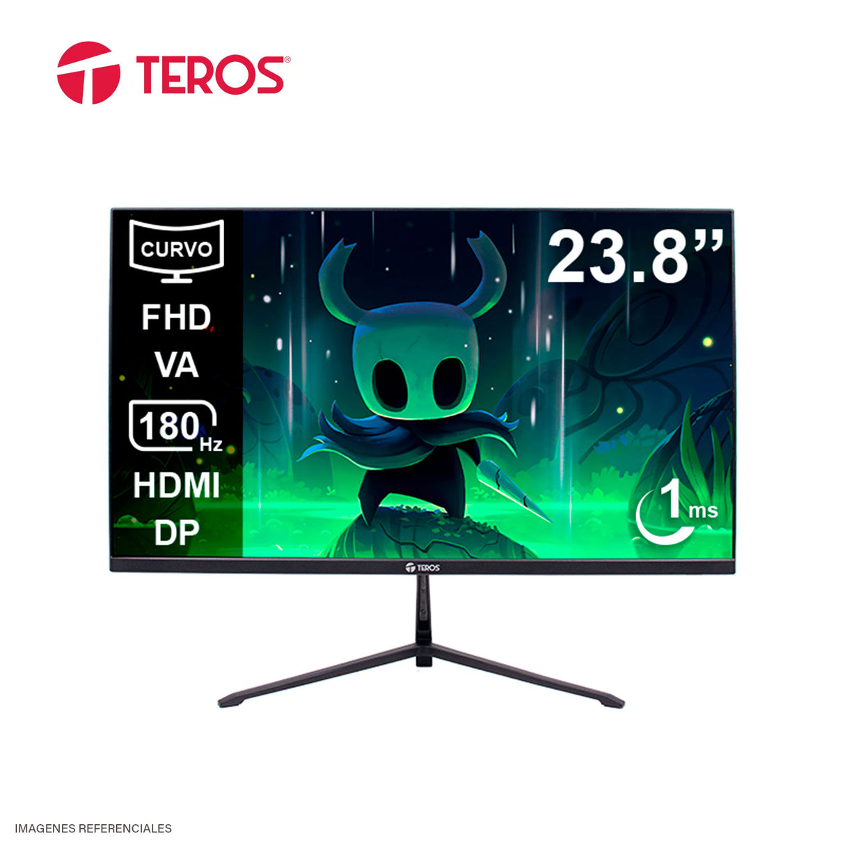 MONITOR GAMING TEROS TE-2476G, 23.8" CURVO VA, FHD, 180Hz, 1ms, FreeSync