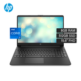 Laptop HP 15-DY5011LA Intel Core i7 1255U Ram 8GB Disco 512GB SSD 15.6" HD FreeDos