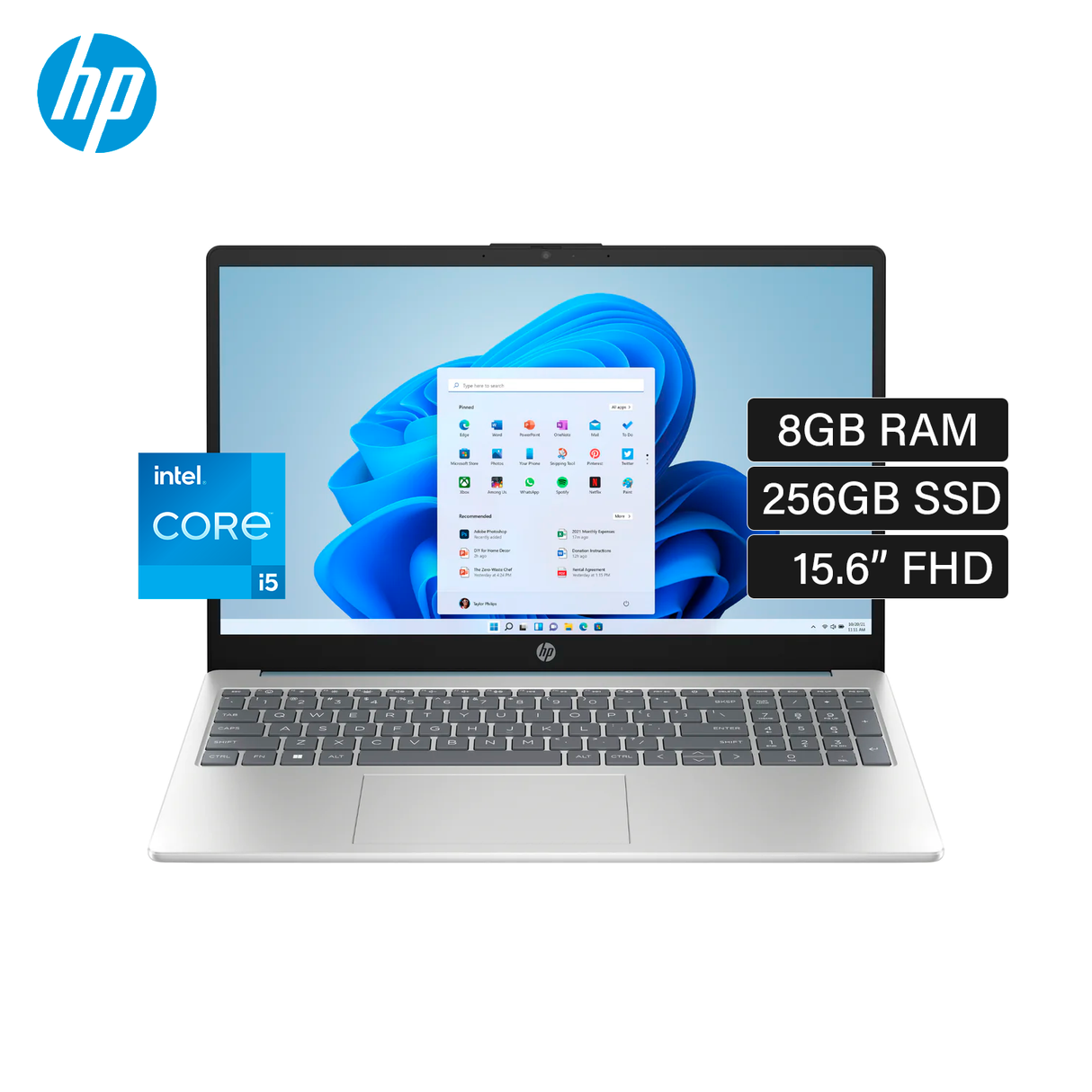 Laptop HP 15-FD0005LA Intel Core i5-1335U RAM 8GB Disco 256GB SSD 15.6" FHD FreeDos