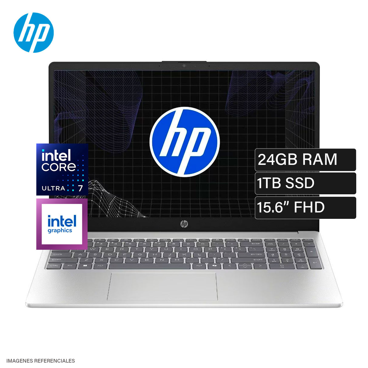 Laptop HP 15-FD2381LA Intel Core Ultra 7 255U Ram 24GB Disco 1TB SSD 15.6″ FHD Windows 11