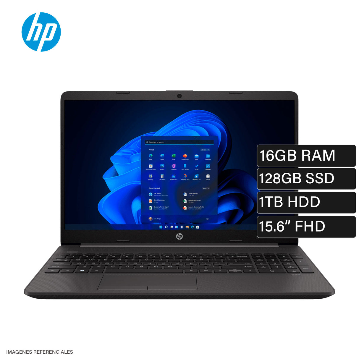Laptop HP 250 G8 Intel Core i3 1005G1 Ram 16GB Disco 128GB SSD 1TB HDD 15.6″ HD FreeDOS Open Box
