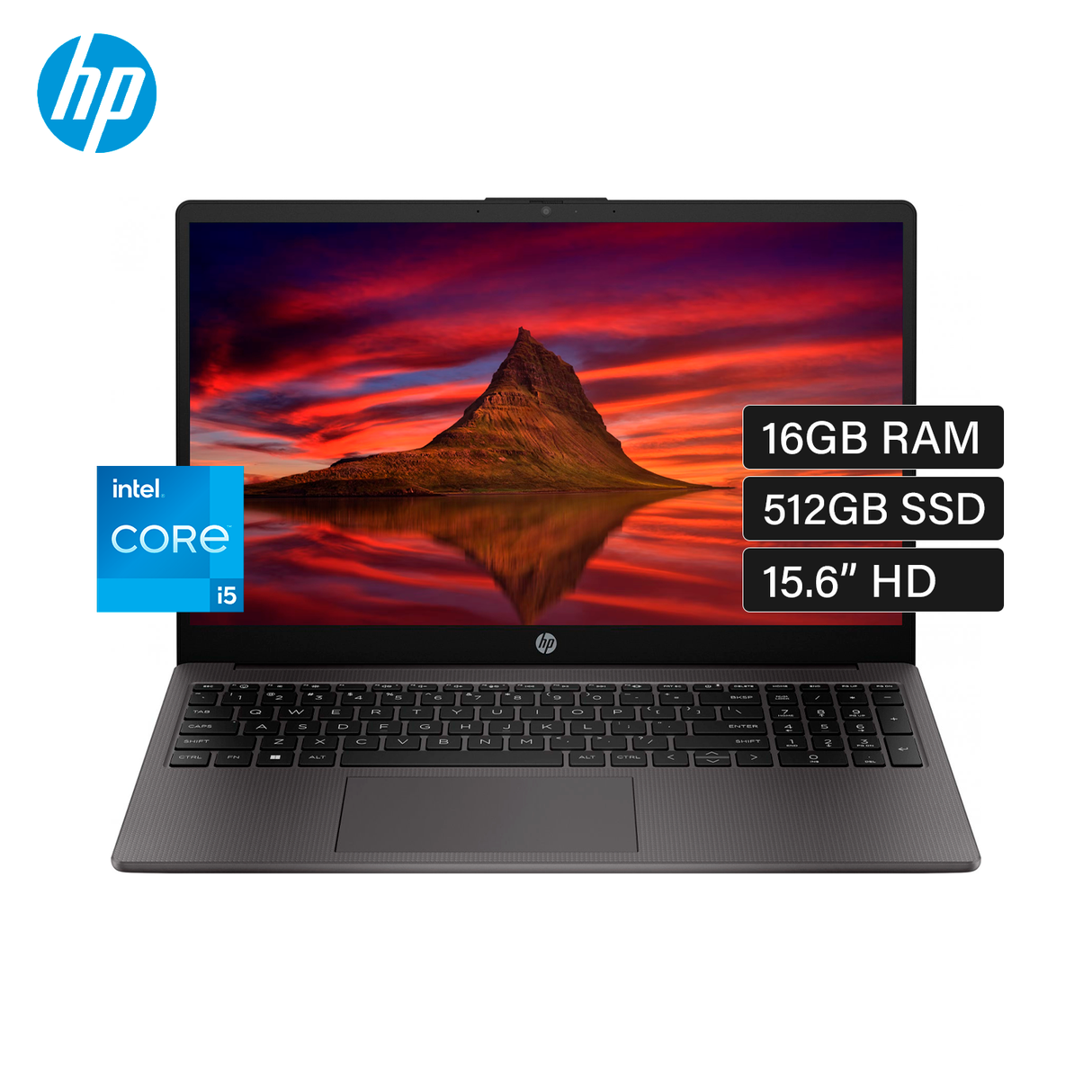 Laptop HP 250 G9 Intel Core i5 1235U RAM 16GB Disco 512GB SSD 15.6" HD FreeDos