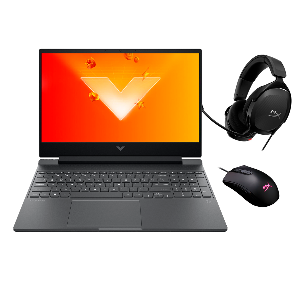 Laptop HP Victus 15-FB0126LA Ryzen 7 5800H Ram 8GB Disco 512GB SSD Video Nvidia RTX 3050 4GB 15.6" FHD Windows 11 + Mouse y Audífonos hyperx