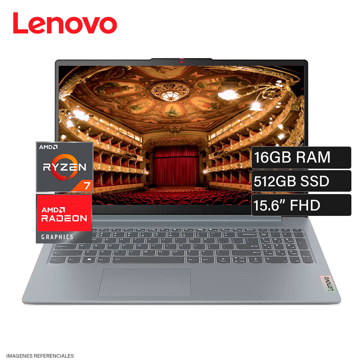 Lenovo IdeaPad Slim 3 15ABR8 Ryzen 7 5825U Memoria 16GB Disco 512GB SSD 15.6" FHD