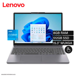 Laptop Lenovo IdeaPad Slim 3 15IRH10 Intel Core i5 13420H Ram 8GB Disco 512GB SSD 15.3″ WUXGA Táctil FreeDOS (83K10152LM)