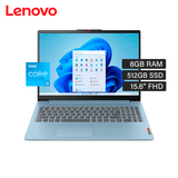 Laptop Lenovo IdeaPad Slim 3 15IAN8 Intel® Core™ i3-N305 Ram 8GB Disco 512GB SSD 15.6" FHD