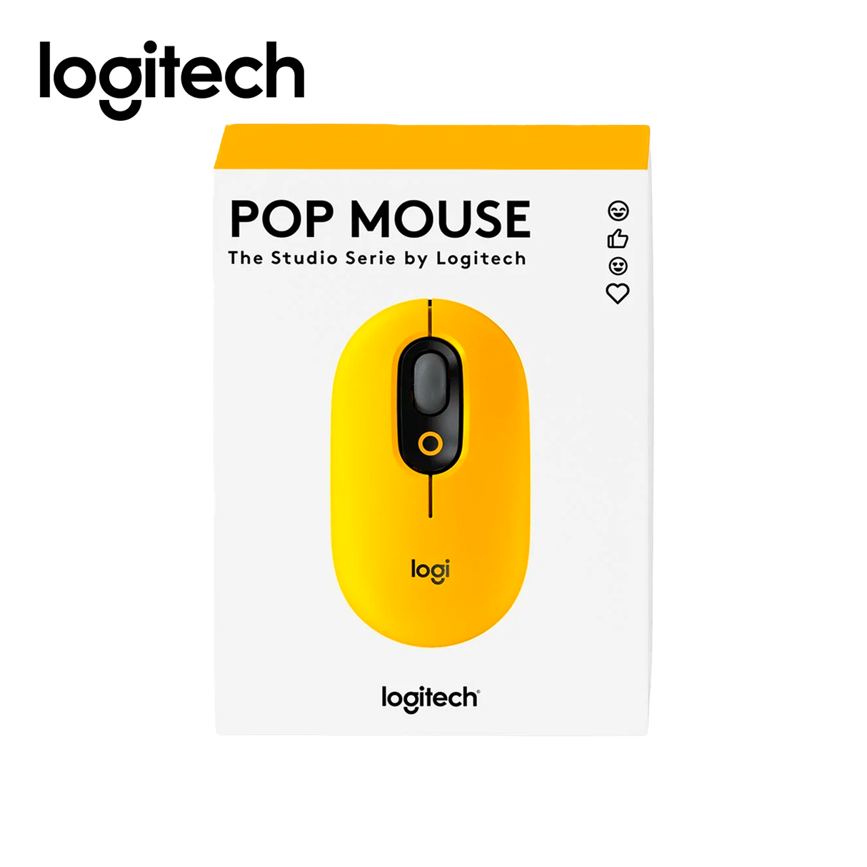 Mouse Logitech Pop Bluetooth Amarillo / Negro