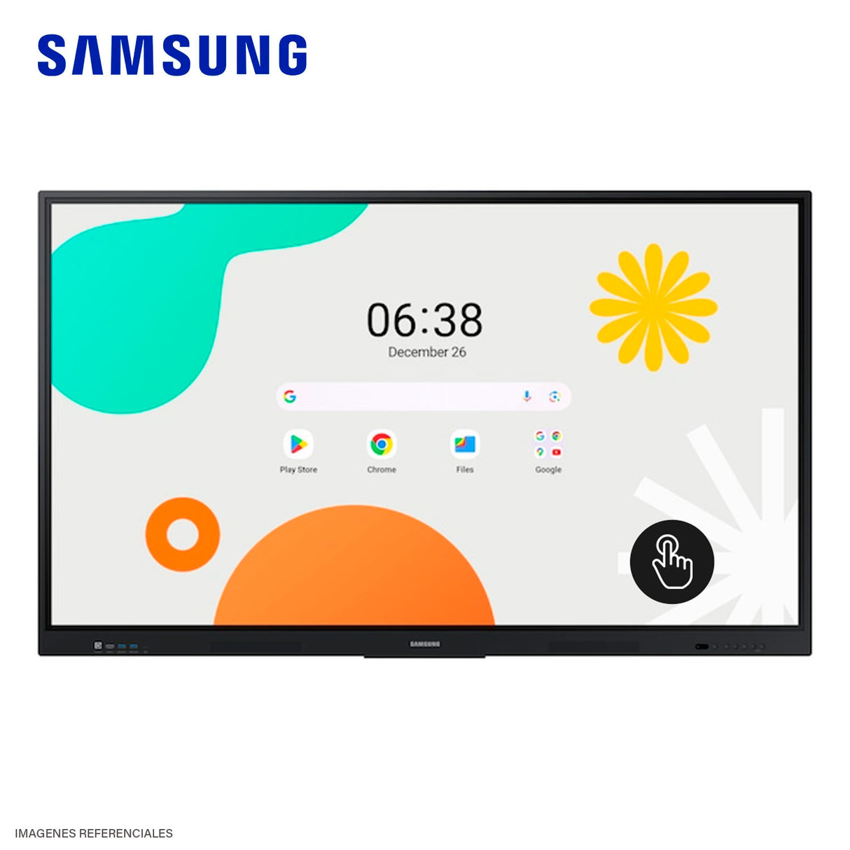 Pantalla Interactiva Samsung WA75F 75" LCD 4K UHD Táctil HDMI Bluetooth Android 14