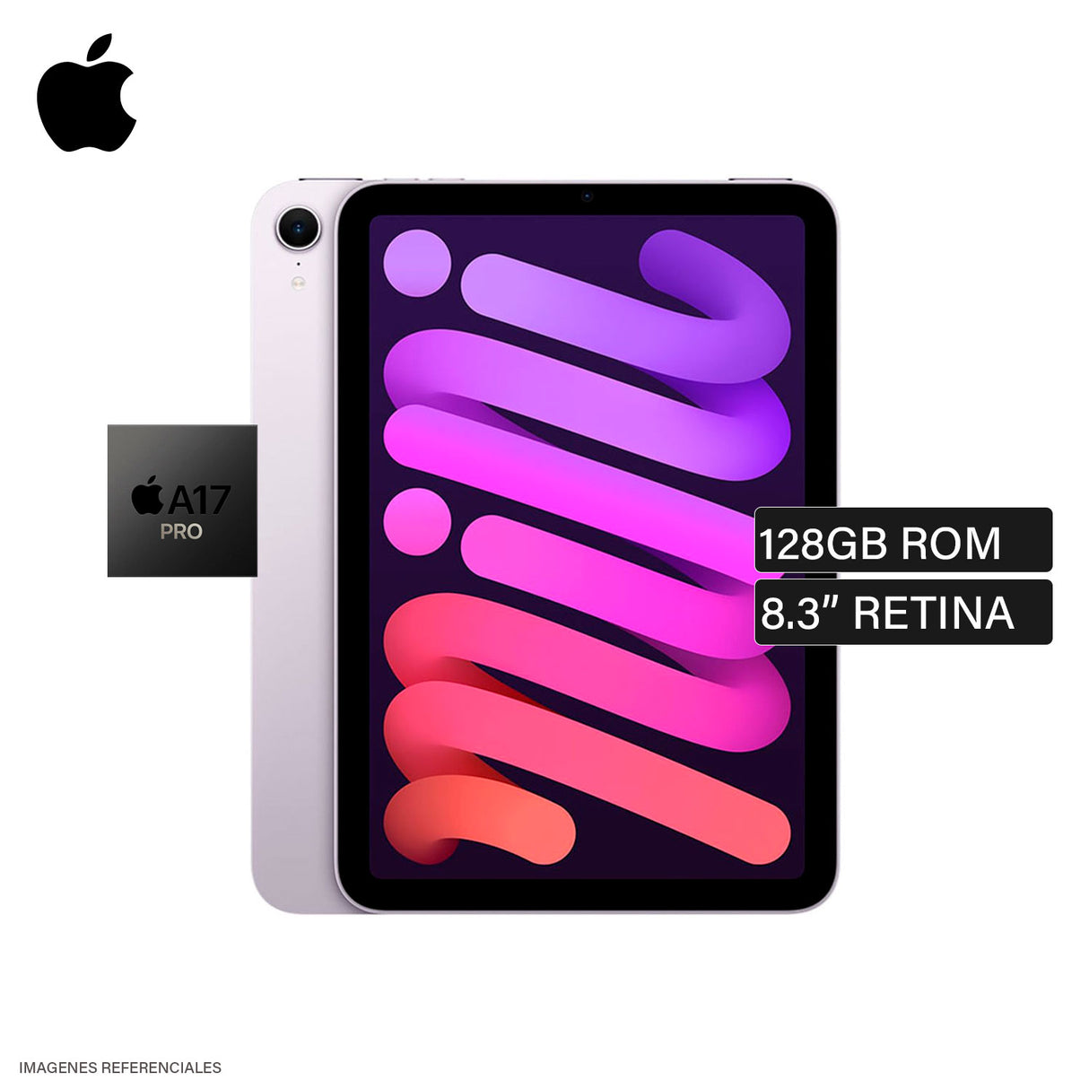 iPad mini A17 Pro A2993 Wi-Fi Almacenamiento 128GB 8.3" Retina Purple