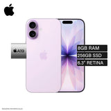 iPhone 17 A3519 Almacenamiento 256GB 6.3" OLED Purple eSIM (Virtual)