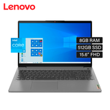 Laptop Lenovo Ideapad 3 15IAU7 Intel Core i3 1215U RAM 8GB Disco 512GB SSD 15.6" FHD FreeDos