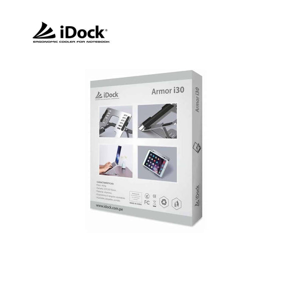 Soporte Para Laptop iDock ARMOR i30 Pro XL Aluminio - Mesajil