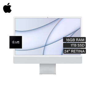 iMac Chip M1 RAM 16GB Disco 1TB SSD 24" Retina Silver