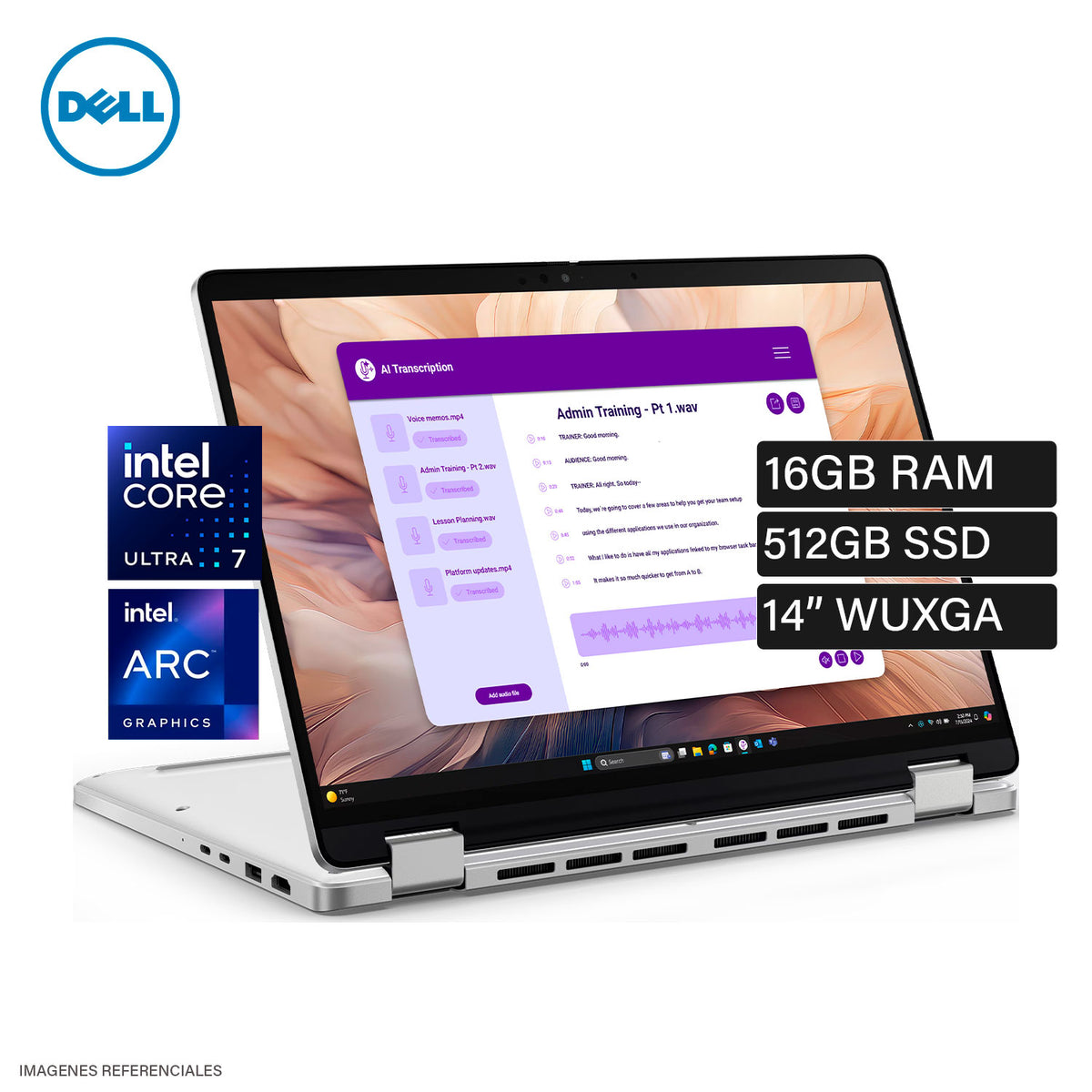 Laptop Dell Pro 14 Plus PB14250 Intel Core Ultra 7 266V Ram 16GB Disco 512GB SSD 14" WUXGA Windows 11 Pro Silver (4P1FT)