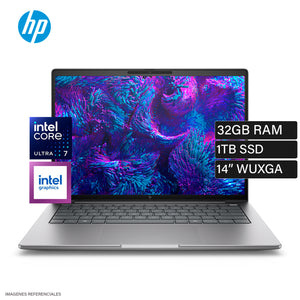 Laptop HP ZBook 8 G1i 14 Intel Core Ultra 7 265U Ram 32GB Disco 1TB SSD 14" WUXGA Windows 11 Open Box