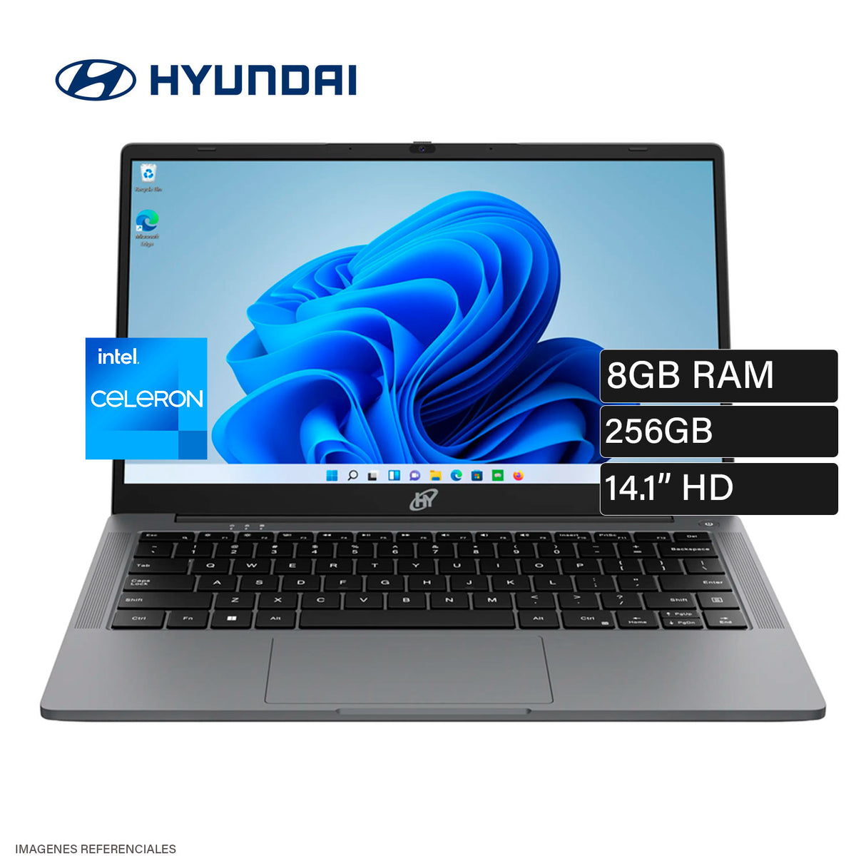 Laptop Hyundai HT14CC4S02 Intel Celeron N4020 Ram 8GB Disco 256GB eMMC 14.1" HD FreeDOS