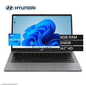 Laptop Hyundai HT14CC4S02 Intel Celeron N4020 Ram 8GB Disco 256GB eMMC 14.1" HD FreeDOS