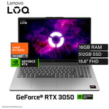 Laptop Lenovo LOQ Essential 15ARP10E Ryzen 7 7735HS Ram 16GB Disco 512GB SSD NVIDIA RTX 3050 6GB 15.6″ FHD FreeDOS (83S0004HLM)